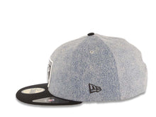 Load image into Gallery viewer, Oakland Raiders New Era NFL 59FIFTY 5950 Fitted Cap Hat Blue Denim Crown Black Visor Team Color Logo