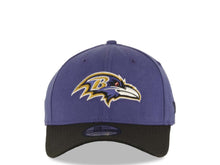 Load image into Gallery viewer, Baltimore Ravens New Era NFL 39THIRTY 3930 Flexfit Cap Hat Purple Crown Black Visor Team Color Logo