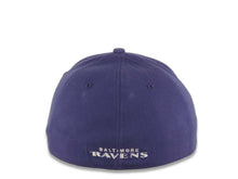 Load image into Gallery viewer, Baltimore Ravens New Era NFL 39THIRTY 3930 Flexfit Cap Hat Purple Crown Black Visor Team Color Logo