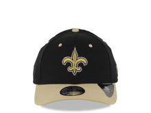 Load image into Gallery viewer, New Orleans Saints New Era NFL 39THIRTY 3930 Flexfit Cap Hat Black Crown Wheat Visor Team Color Logo