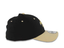 Load image into Gallery viewer, New Orleans Saints New Era NFL 39THIRTY 3930 Flexfit Cap Hat Black Crown Wheat Visor Team Color Logo