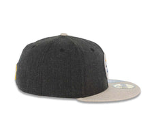 Load image into Gallery viewer, Pittsburgh Steelers New Era NFL 59FIFTY 5950 Fitted Cap Hat Heather Dark Gray Crown Heather Gray Visor Team Color Logo