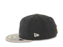 Load image into Gallery viewer, Pittsburgh Steelers New Era NFL 59FIFTY 5950 Fitted Cap Hat Heather Dark Gray Crown Heather Gray Visor Team Color Logo