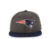 Load image into Gallery viewer, New England Patriots New Era NFL 9FIFTY 950 Snapback Cap Hat Heather Dark Gray Crown Navy Visor Team Color Logo