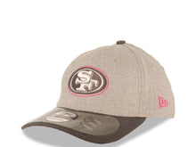 Load image into Gallery viewer, San Francisco 49ers New Era 39THIRTY 3930 Flexfit Breast Cancer Awareness Cap Hat Gray Crown Dark Gray Visor Pink/Gray Logo