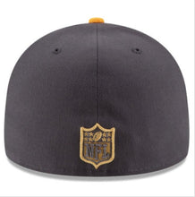 Load image into Gallery viewer, Pittsburgh Steelers New Era NFL 59FIFTY 5950 Fitted Cap Hat Dark Gray Crown Yellow Visor Tea Color Logo
