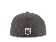 Load image into Gallery viewer, San Diego Chargers New Era NFL 59FIFTY 5950 Fitted Cap Hat Melton Gray Crown Black Visor Black/White Logo