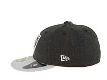 Load image into Gallery viewer, Oakland Raiders New Era NFL 59FIFTY 5950 Low Crown Fitted Cap Hat Heather Dark Gray Crown Gray Visor Team Color Logo