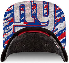 Load image into Gallery viewer, New York Giants New Era 9FIFTY 950 Snapback 2016 Draft Cap Hat Shadow Tech Dark Gray Crown Royal Blue Visor Team Color Logo With Metal Eyelets