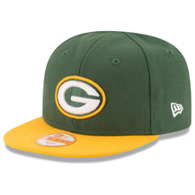Load image into Gallery viewer, (Infant) Green Bay Packers New Era NFL 9FIFTY 950 My Snapback Cap Hat Green Crown Yellow Visor Team Color Logo (My 1st First )