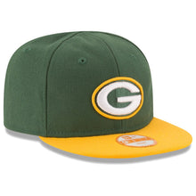 Load image into Gallery viewer, (Infant) Green Bay Packers New Era NFL 9FIFTY 950 My Snapback Cap Hat Green Crown Yellow Visor Team Color Logo (My 1st First )