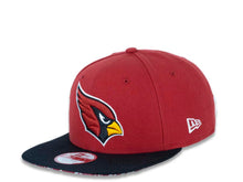 Load image into Gallery viewer, Arizona Cardinals New Era 9FIFTY 950 Original Fit Snapback Cap Hat Maroon Crown Black Visor Team Color Logo (2016 Sideline)