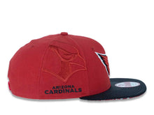 Load image into Gallery viewer, Arizona Cardinals New Era 9FIFTY 950 Original Fit Snapback Cap Hat Maroon Crown Black Visor Team Color Logo (2016 Sideline)