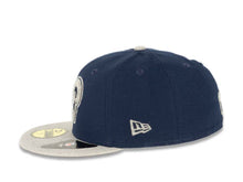 Load image into Gallery viewer, Los Angeles Rams New Era NFL 59FIFTY 5950 Fitted Heather Cap Hat Navy Crown Gray Visor Navy/Gray Logo