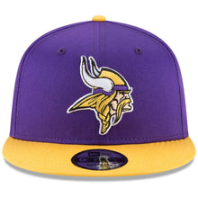 Load image into Gallery viewer, Minnesota Vikings New Era NFL 9FIFTY 950 Snapback Cap Hat Purple Crown Yellow Visor Team Color Logo