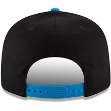 Load image into Gallery viewer, Carolina Panthers New Era NFL 9FIFTY 950 Snapback Cap Hat Black Crown Sky Blue Visor Team Color Logo (Baycik)