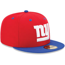 Load image into Gallery viewer, (Youth) New York Giants New Era 59FIFTY 5950 Fitted Cap Hat Red Crown Royal Blue Visor Team Color Logo