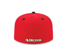 Load image into Gallery viewer, (Youth) San Francisco 49ers New Era NFL 59FIFTY 5950 Kid Fitted Cap Hat Red Crown Black Visor Team Color Logo