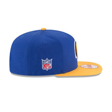 Load image into Gallery viewer, Los Angeles Rams New Era NFL 9FIFTY 950 Snapback Cap Hat Royal Blue Crown Yellow Visor Team Color Retro Logo