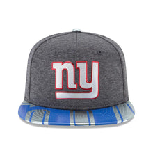 Load image into Gallery viewer, New York Giants New Era NFL 9FIFTY 950 Snapback Cap Hat Dark Gray Crown Royal Blue Visor Team Color Logo (2017 NFL Draft Spotlight)