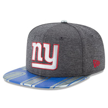 Load image into Gallery viewer, New York Giants New Era NFL 9FIFTY 950 Snapback Cap Hat Dark Gray Crown Royal Blue Visor Team Color Logo (2017 NFL Draft Spotlight)
