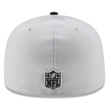Load image into Gallery viewer, New York Giants New Era 59FIFTY 5950 Fitted 2017 Sideline Cap Hat Gray Crown Dark Gray Visor Team Color Logo