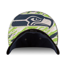 Load image into Gallery viewer, Seattle Seahawks New Era NFL 59FIFTY 5950 Fitted Cap Hat Navy Crown Dark Gray Visor Team Color Logo (2016 Draft)