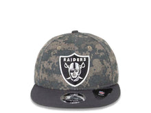 Load image into Gallery viewer, Oakland Raiders New Era NFL 9FIFTY 950 Snapback Cap Hat Camo Crown Dark Gray Visor Team Color Logo