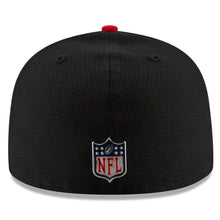 Load image into Gallery viewer, Atlanta Falcons New Era NFL 59FIFTY 5950 Fitted 2017 Sideline Cap Hat Black Crown Red Visor Team Color Logo