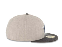 Load image into Gallery viewer, Dallas Cowboys New Era NFL 59FIFTY 5950 Fitted Cap Hat Heather Gray Crown Heather Dark Gray Visor Team Color Chain Stitch Logo