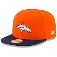 Load image into Gallery viewer, (Infant) Denver Broncos New Era NFL 9FIFTY 950 Snapback Cap Hat Orange Crown Navy Visor Team Color Logo (My 1st First)