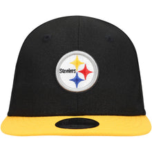 Load image into Gallery viewer, (Infant) Pittsburgh Steelers New Era NFL 9FIFTY 950 Snapback Cap Hat Black Crown Yellow Visor Team Color Logo (My 1st First)