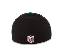 Load image into Gallery viewer, Jacksonville Jaguars New Era NFL 39THIRTY 3930 Flexfit Cap Hat Black Crown Turquoise Visor Gray/Turquoise Logo (2017 Thanksgiving)