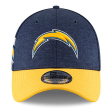 Load image into Gallery viewer, Los Angeles Chargers New Era NFL 39THIRTY 3930 Flexfit 2018 Sideline Home Cap Hat Navy Crown Yellow Visor Team Color Logo