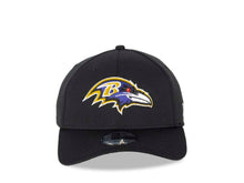 Load image into Gallery viewer, Baltimore Ravens New Era NFL 39THIRTY 3930 Flexfit Cap Hat Black Crown/Visor Team Color Logo (2016 Sideline Tech)