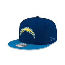 Load image into Gallery viewer, Los Angeles Chargers New Era NFL 9Fifty 950 Snapback Cap Hat Navy Crown Sky Blue Visor Team Color Logo