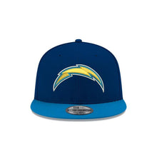 Load image into Gallery viewer, Los Angeles Chargers New Era NFL 9Fifty 950 Snapback Cap Hat Navy Crown Sky Blue Visor Team Color Logo