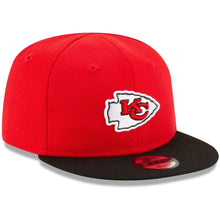 Load image into Gallery viewer, (Infant) Kansas City Chiefs New Era NFL 9FIFTY 950 Snapback Cap Hat Red Crown Black Visor Team Color Logo (My 1st First)