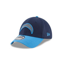 Load image into Gallery viewer, San Diego Chargers New Era NFL 39Thirty 3930 Flexfit Cap Hat Navy Crown Sky Blue Visor Gray/Sky Blue Logo