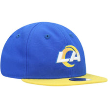 Load image into Gallery viewer, (Infant) Los Angeles Rams New Era NFL 9FIFTY 950 Snapback Cap Hat Royal Blue Crown Yellow Visor Team Color Logo (My 1st First)