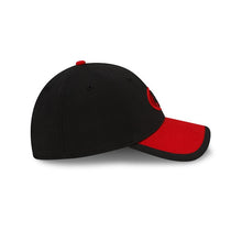 Load image into Gallery viewer, (Youth) San Francisco 49ers New Era 39THIRTY 3930 Flexfit Sideline 2015 Cap Hat Black Crown Red Visor Black/Red Logo Kid