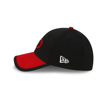 Load image into Gallery viewer, (Youth) San Francisco 49ers New Era 39THIRTY 3930 Flexfit Sideline 2015 Cap Hat Black Crown Red Visor Black/Red Logo Kid