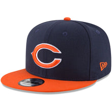 Load image into Gallery viewer, (Infant) Chicago Bears New Era NFL 9FIFTY 950 Snapback Cap Hat Navy Crown Orange Visor Team Color Logo (My 1st First)