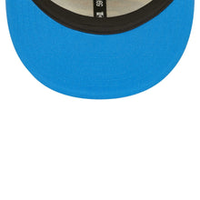 Load image into Gallery viewer, Los Angeles Chargers New Era NFL 59FIFTY 5950 Fitted Cap Hat Cream Crown Sky Blue Visor Glisten Team Color Logo Sky Blue UV (2022 Sideline)