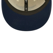 Load image into Gallery viewer, Dallas Cowboys New Era NFL 59FIFTY 5950 Fitted Cap Hat Cream Crown Dark Navy Blue Visor Team Color Logo (2022 Sideline)