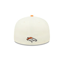 Load image into Gallery viewer, Denver Broncos New Era NFL 59FIFTY 5950 Fitted Cap Hat Cream Crown Orange Visor Team Color Logo (2022 Sideline)