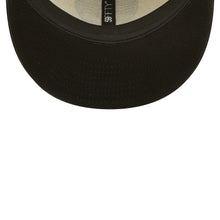 Load image into Gallery viewer, Las Vegas Raiders New Era NFL 59FIFTY 5950 Fitted Cap Hat Cream Crown Black Visor Team Color Logo (2022 Sideline)