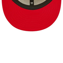 Load image into Gallery viewer, San Francisco 49ers New Era NFL 59FIFTY 5950 Fitted 2022 Sideline Cap Hat Cream Crown Red Visor Team Color Logo