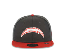 Load image into Gallery viewer, Los Angeles Chargers New Era NFL 9FIFTY 950 Snapback Cap Hat Dark Gray Crown Red Visor White/Red Logo (Color Pack)