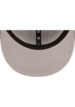 Load image into Gallery viewer, Las Vegas Raiders New Era 59FIFTY 5950 Fitted Cap Hat Heather Gray Crown Black Visor Team Color Logo With Side Patch